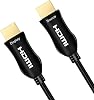 Cable HDMI de fibra óptica iBirdie 4K de 125 pies, 40 metros, 18Gbps | Cable activo unidireccional, funciona en 4K 60Hz completo, 2K 144Hz, HDR, ARC, HDCP 2.2, compatible con Apple-TV, PS4, Xbox 3