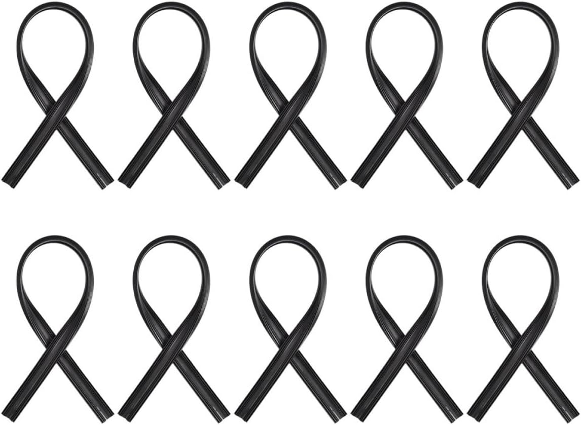 Car Windshield Wiper Refills 10Pcs Boneless Rubber Replacement Blades 19 Inch Universal Fit for Most Vehicles Effective Windshield Cleaning Automotive Wiper Parts