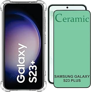 Kit Capa Capinha Case Para Samsung Galaxy S23 + Plus + Película De Cerâmica 9D (GL BRAZIL)