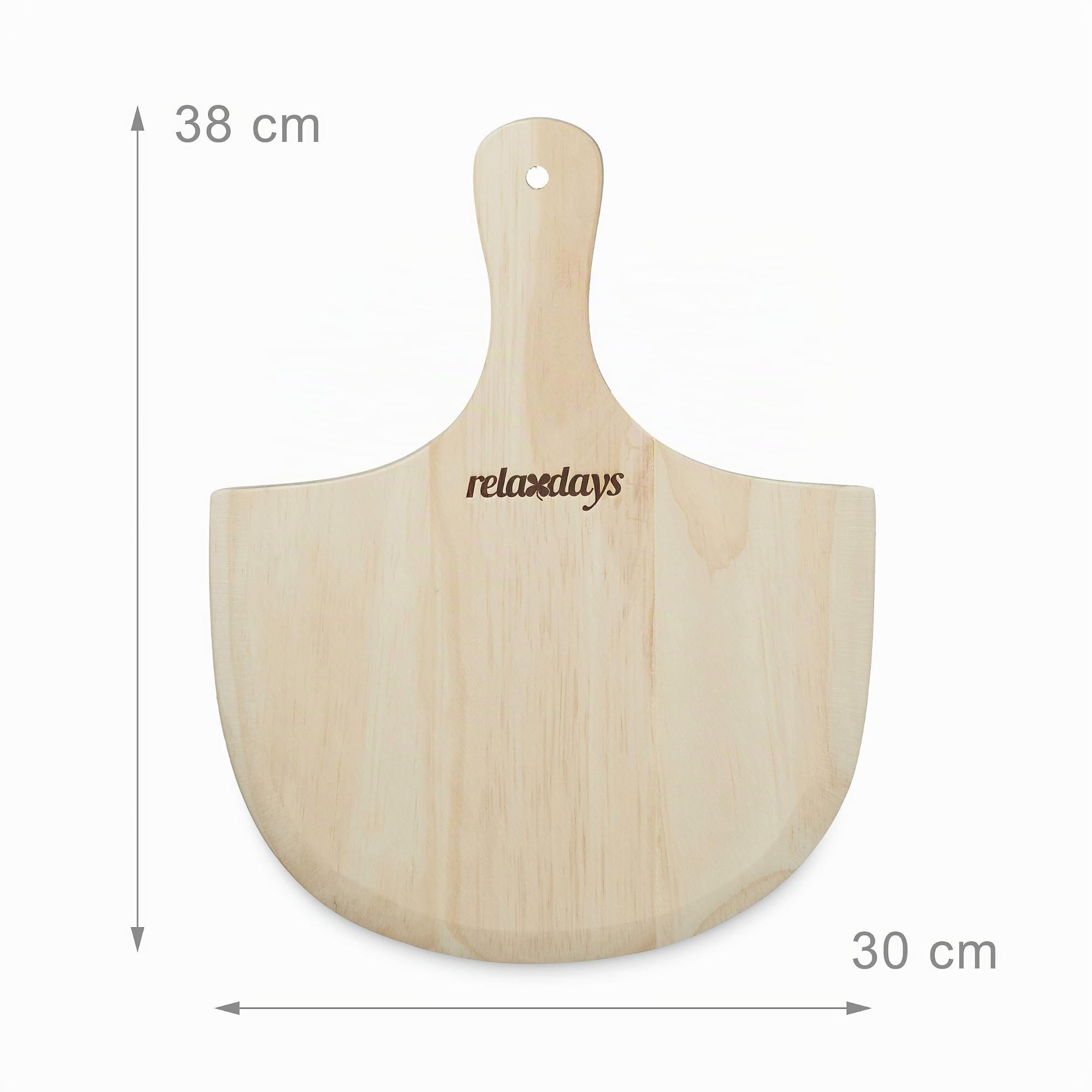 Relaxdays Set de Piedra Horno, Pala Pizza y Soporte Metálico, Bandeja, 1,5 cm de Grosor, Cordierita-Madera-Metal, Marrón