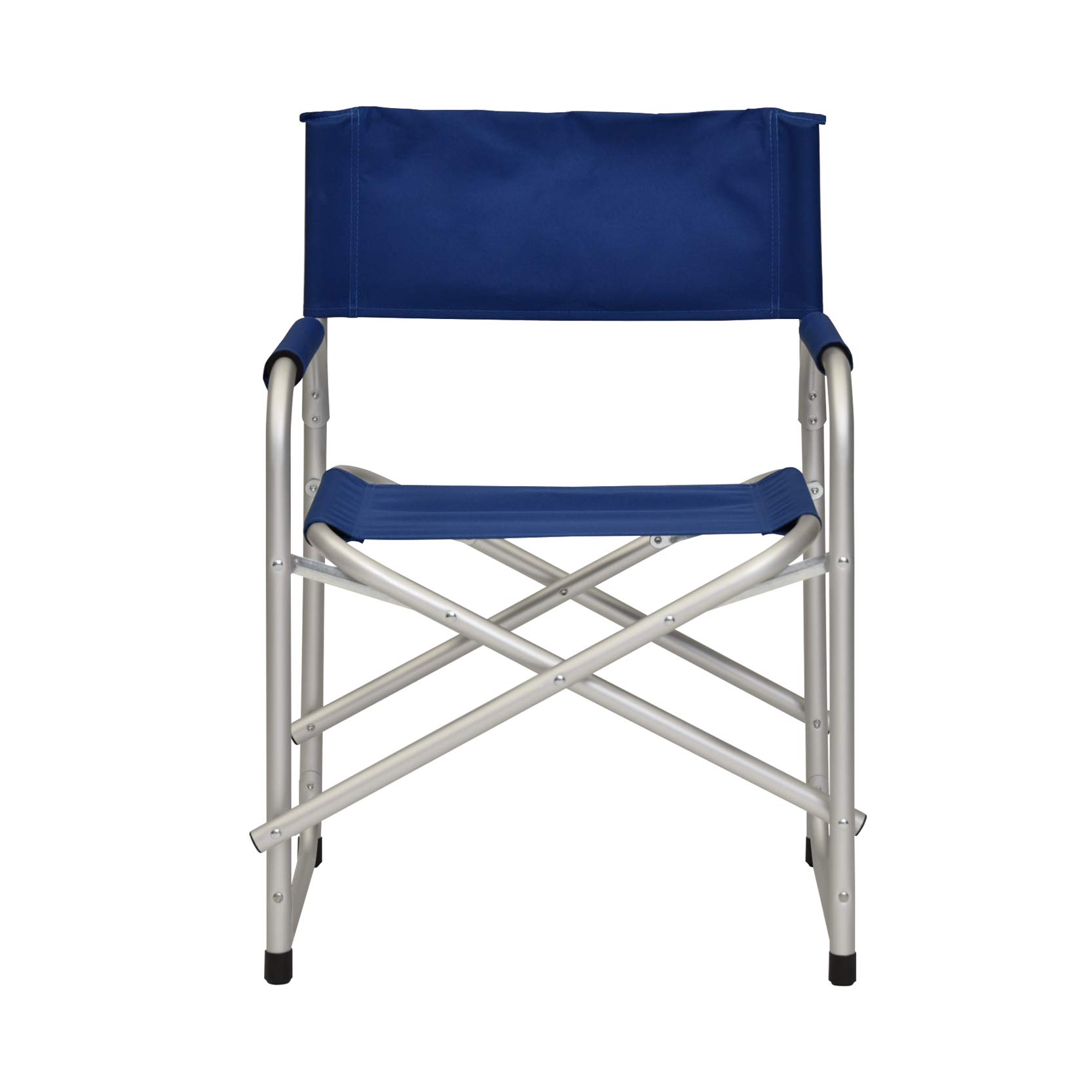 XONE Coppia POLTRONE Regista 56x47x78CM in Alluminio e 600D PVC | Sedie Regista con braccioli Foderati - 2 Pezzi - Colore Blu Leggera e maneggevole