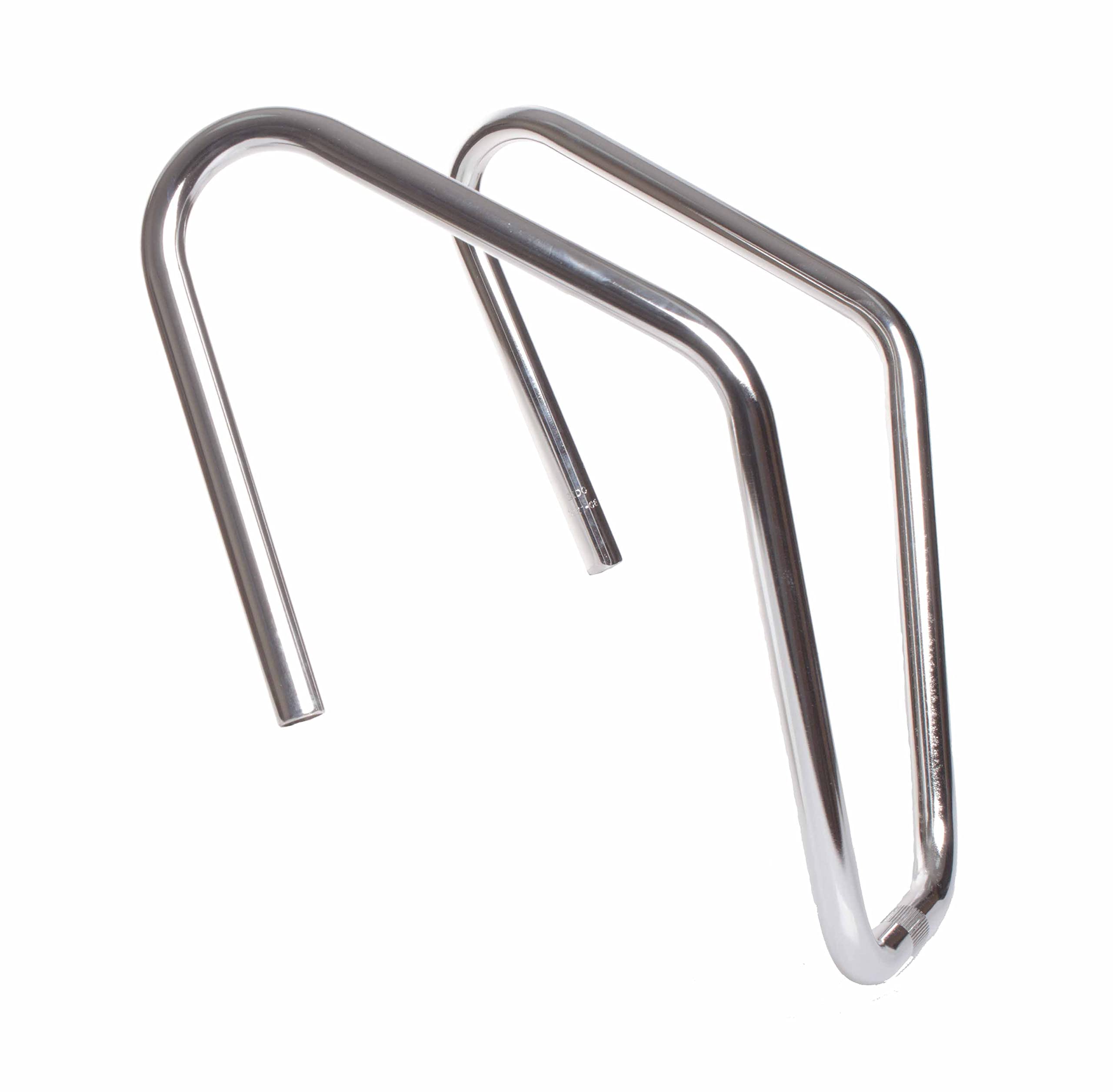 manillar bicicleta chopper playera cruiser cuelga monos con rabit ears 22,2x 450mm altura 400mm acero (plateado)