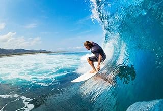 Surfing Big Wave Photo Poster