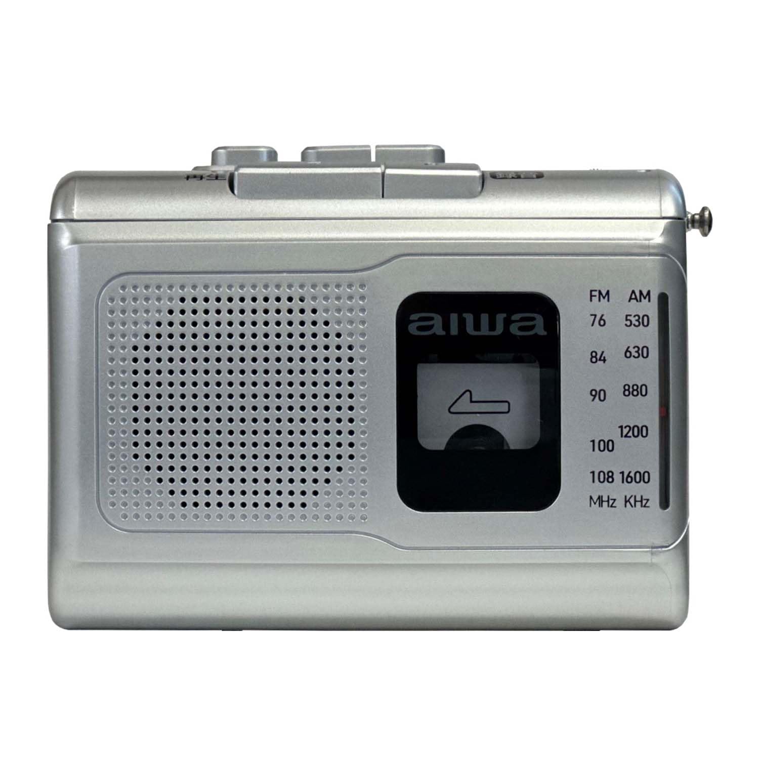 AIWA ラジカセ カセットプレーヤー シルバー モデルGAA4-RCP0001 aiwa(アイワ) ラジオカセットプレーヤー ステレオスピーカー