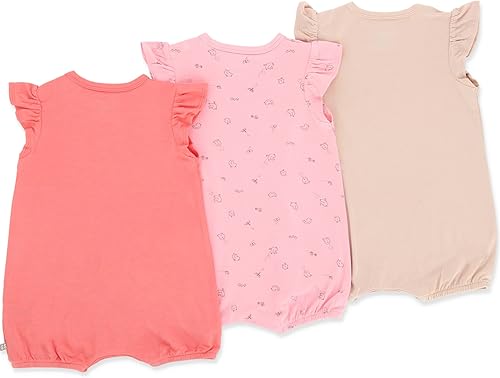 Miniatura 2 de OETEO Conjunto de mamelucos de bebé de manga corta de una pieza - Viscosa de bambú