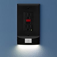 Vista 19 de SnapPower Paquete de 2 luces de movimiento [para tomas dúplex] – Luces nocturnas LED con detección de movimiento integradas en la placa de pared