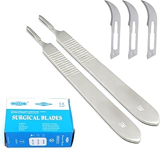 AAProTools 100 Surgi Sterile Scalpel Handle Blades # 12 (2 Free Handle #3)