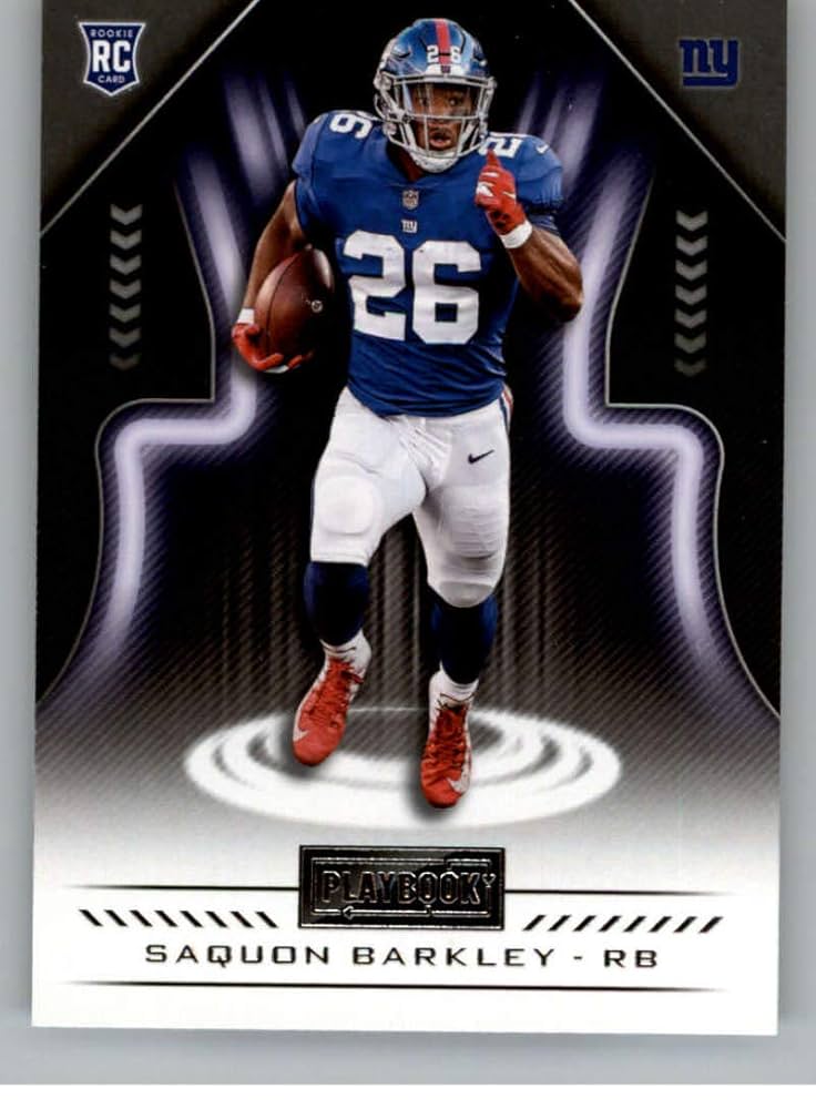 Amazon.com: 2018 Playbook Football #111 Saquon Barkley RC