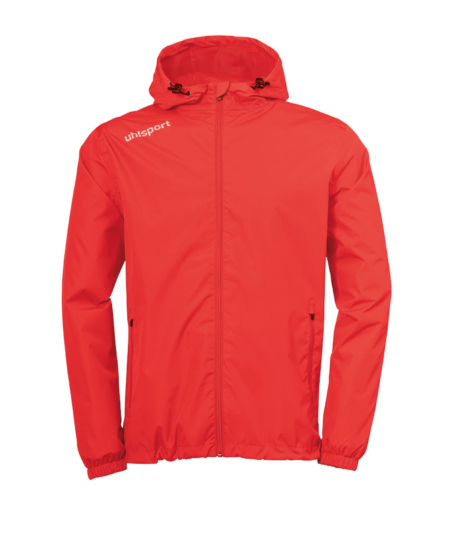 Uhlsport Essential Rain Jacket Men's Rain Jacket - Red White, Large