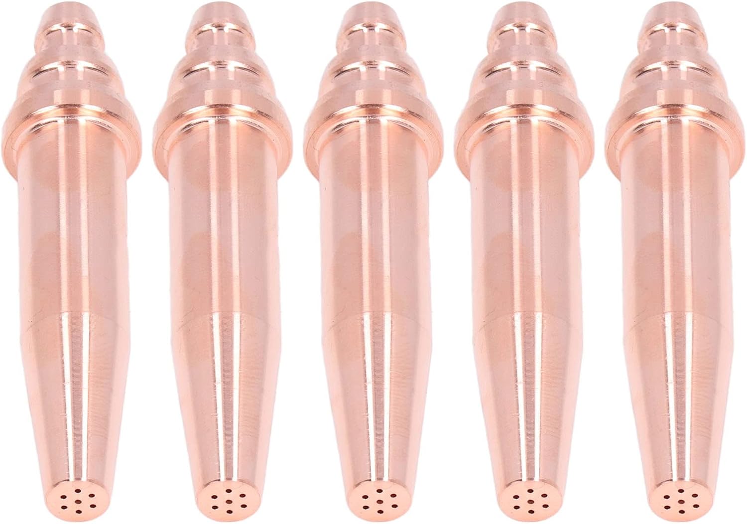 Aramox 5PCS Acetylene Torch Nozzle Replacement G02-0 for Isobaric Cutting with Excellent Copper Material