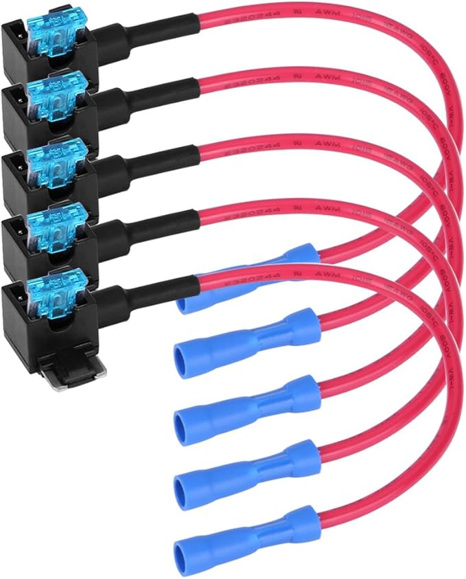Car Fuse Adapter Set, Acouto 5Pcs Car Addacircuit Fuse TAP Adapter