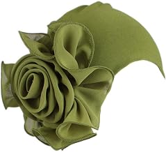 Chimo Turban for Women Elegant Comfortable Hat Cap Cancer Elastic Headdress Flower for Hair Loss Chemotherapy