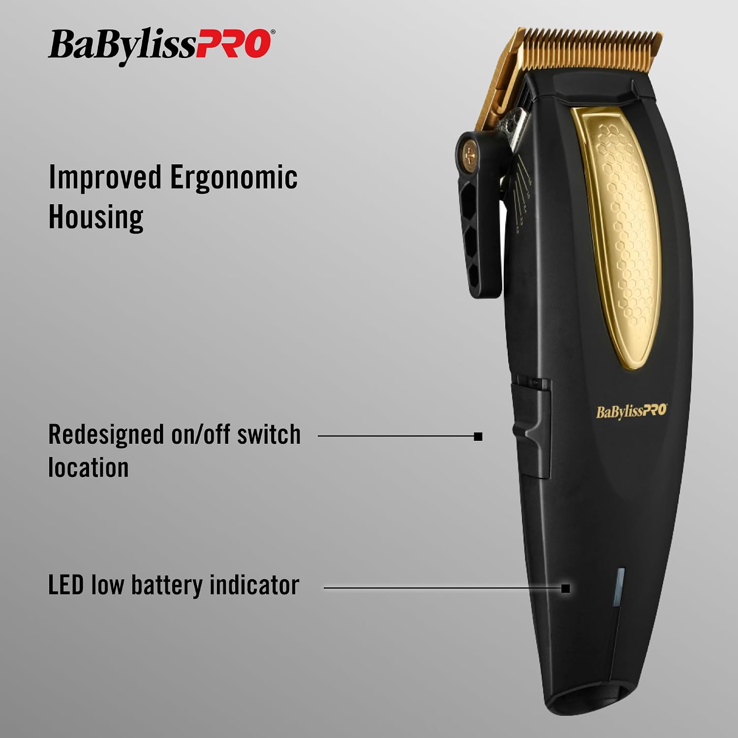 BaBylissPRO LithiumFX Hair Clipper back view