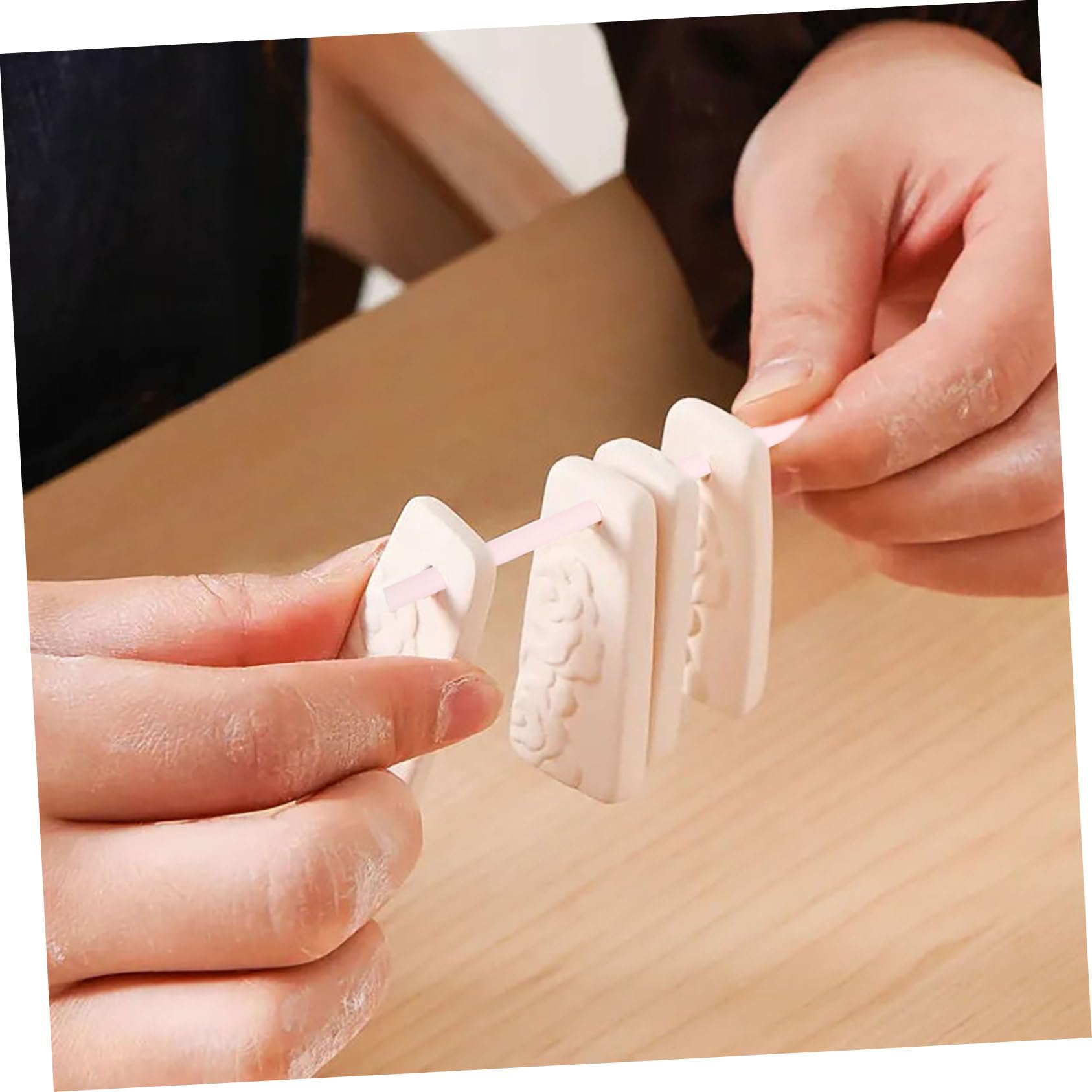 Hängende Brennstäbe Aus Aluminiumoxid Mit Aufhängestange 10.3 Zoll Ofenzubehör Für Keramikherstellung Und Schmuck Diy Werkzeuge 25 Stück Hitzebeständig