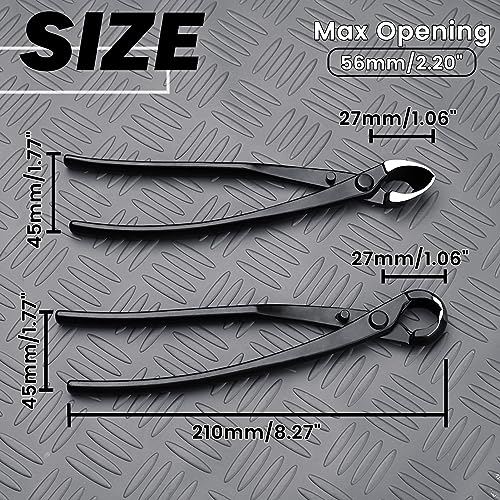 Leontool 1GD1585-FBA Bonsai Tool Set - 8 Inch Concave Cutters And 8 Inch Spherical Knob Cutters Carbon Steel Gardening Bonsai Pruning & Care Kit thumb #5
