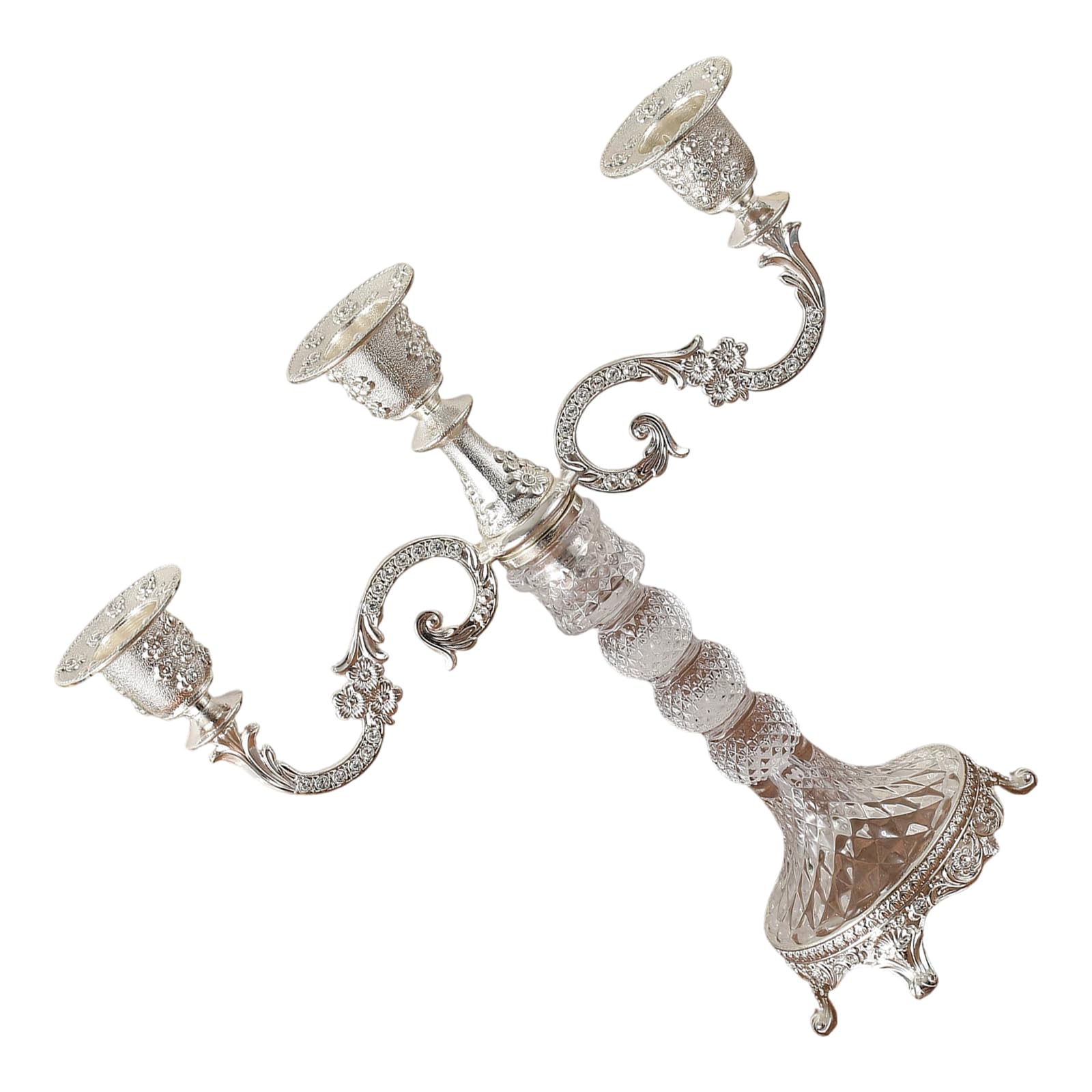 Buxuaaaa Decorative Stands Iron Taper Holders Candelabra Retro Candlestick Holders for Wedding, Table Centerpieces Candlestick Decorative Stand