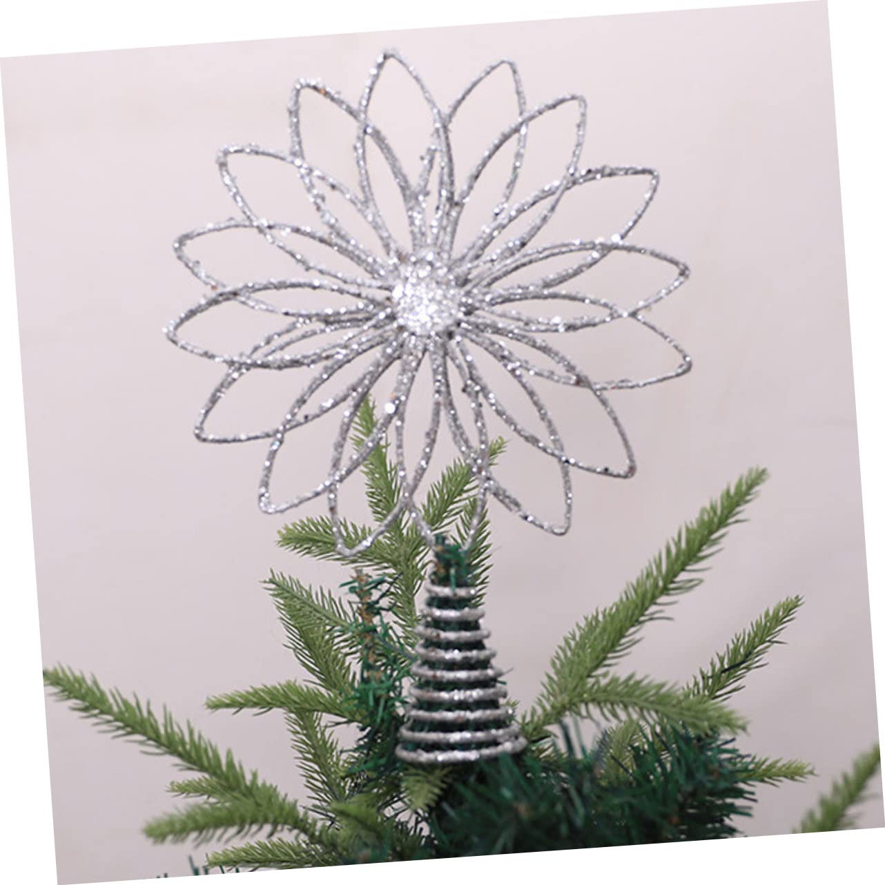 TOPBATHY 5 Pz Stella Superiore Dell'albero Di Natale Puntale Albero Stella Di Natale Addobbi Per Alberi Di Puntale Dell'albero Di Decorazioni Fatate Ferro Battuto