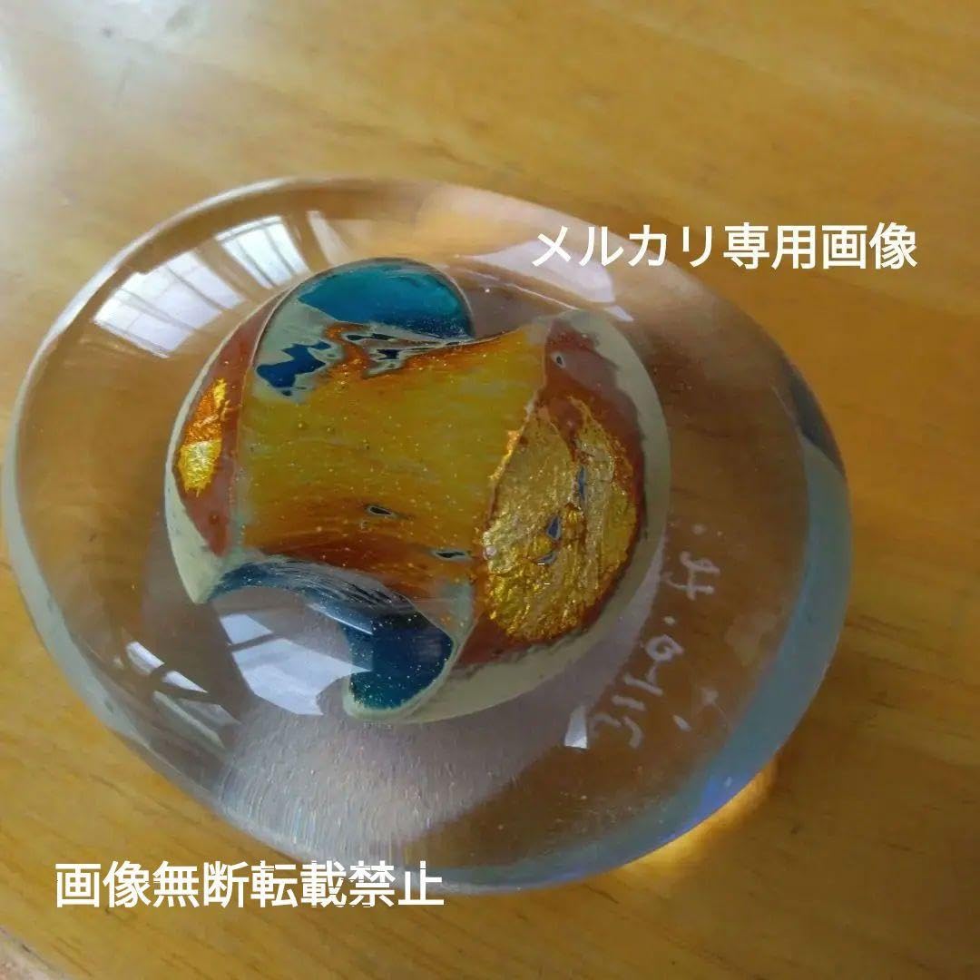 迫二郎作　ガラス製ペーパーウェイト ✳ 笠間 ガラス作家 迫二郎 さんの ペーパーウエイト 【公式通販】