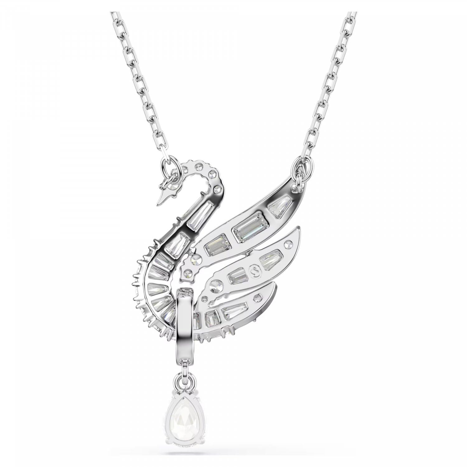 Swarovski Swan Kollektion, Weiß, Rhodiniert