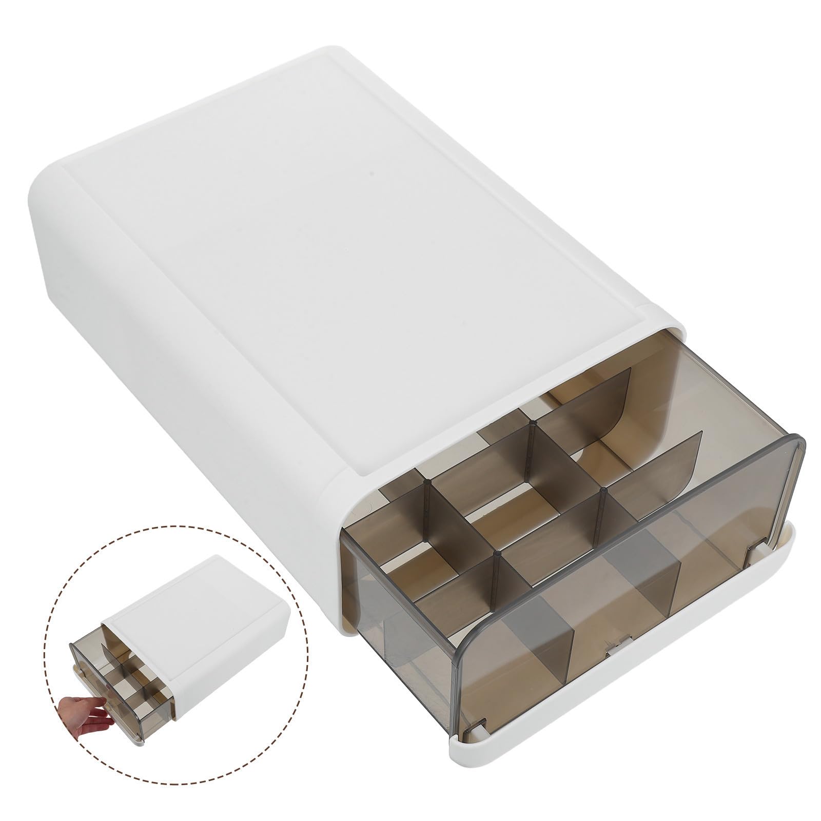 Organizador de Cajones para Ropa Interior 15 Compartimentos | Abs y Ps, Diseño de Cajón, Uso en Dormitorio o Baño, Guarda Calcetines, Sujetadores y Cinturones