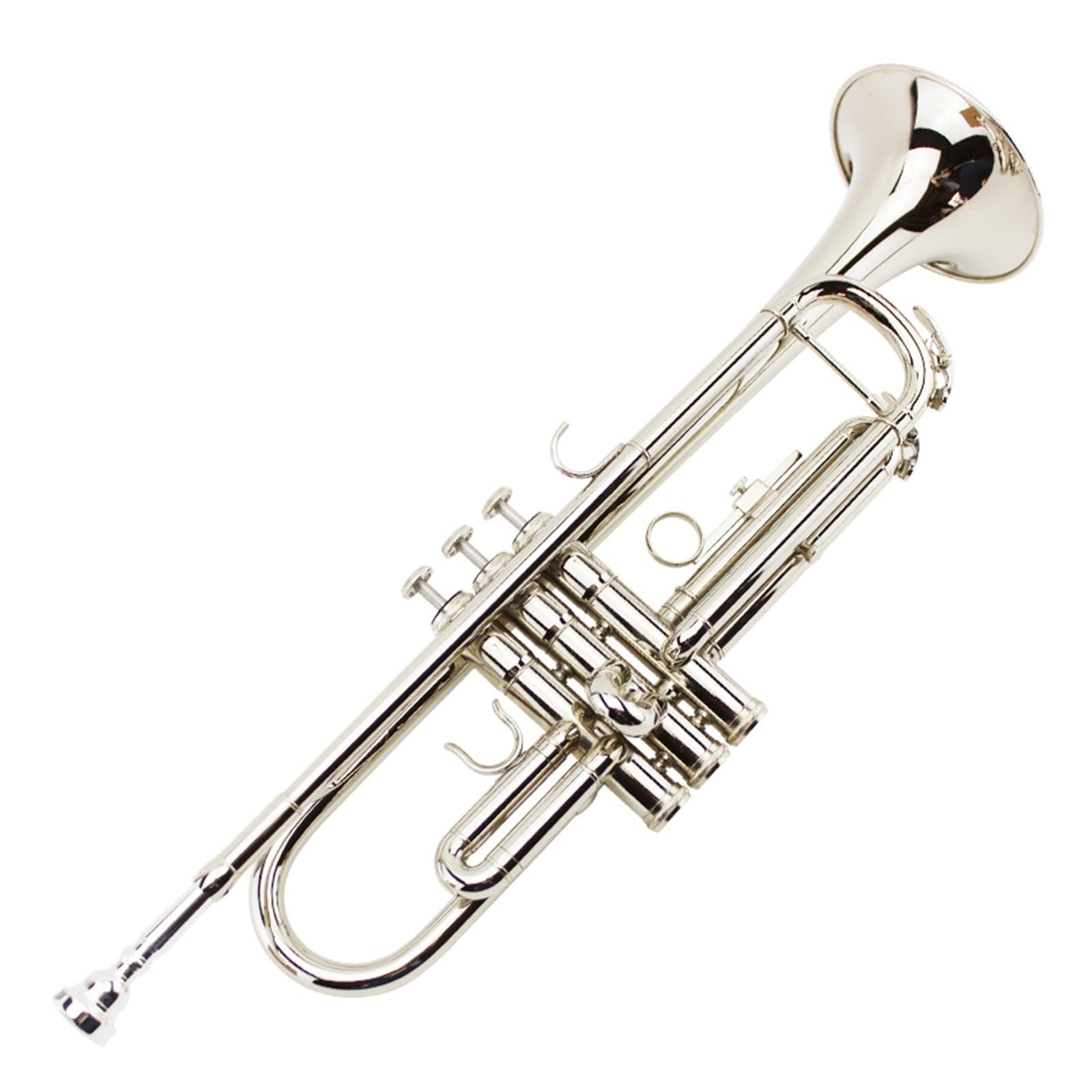 Trompete Trompeteninstrument aus vernickeltem Silber in B-Dur für Einsteiger und professionelle Bandspieler