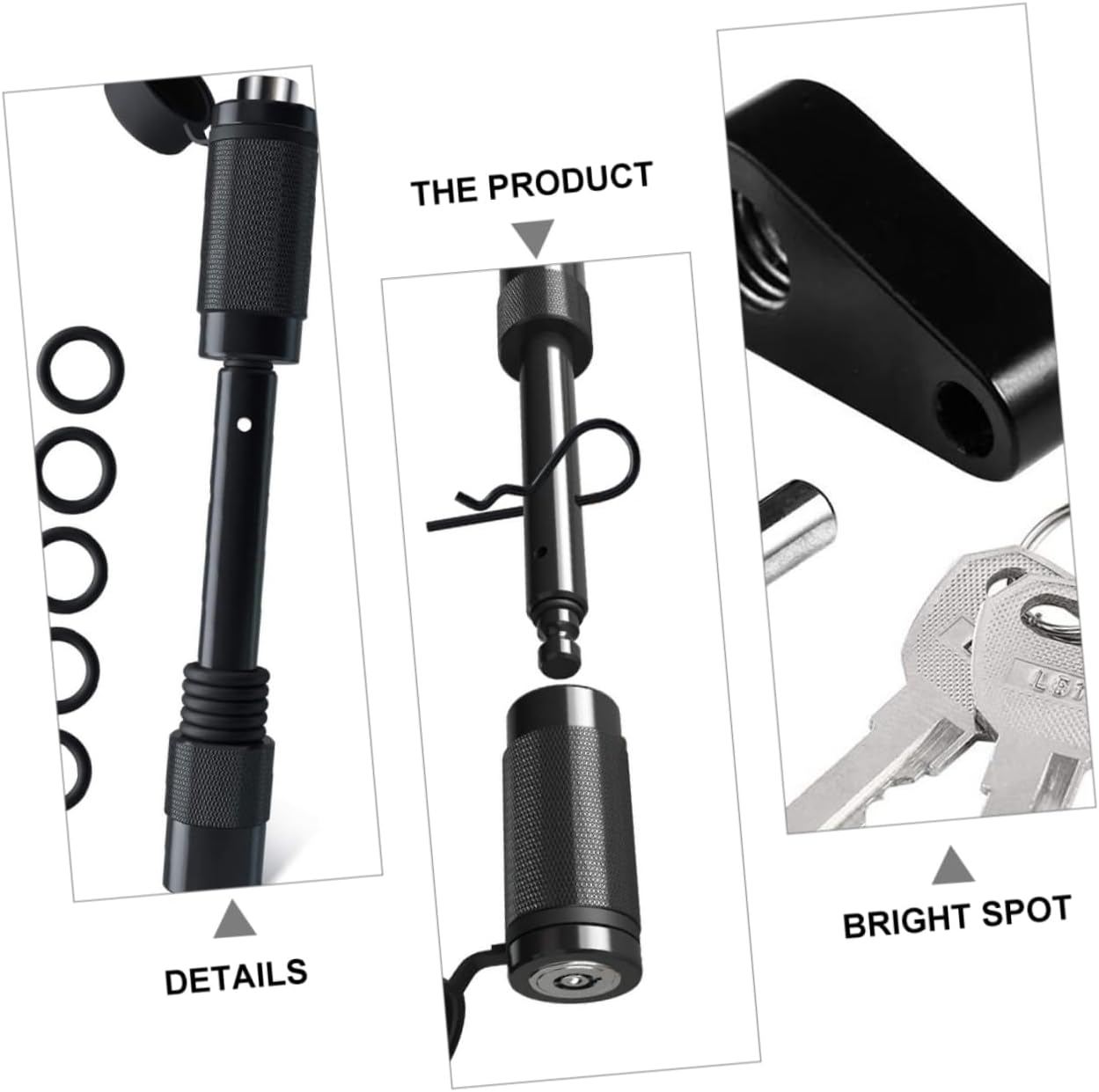 PRETYZOOM 2Sets Heavy Duty Trailer Coupler Lock Pin Lock Set Durable Trailer Hitch Lock Easy to Lock Unlock for Rvs Trailers