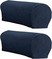 Vista 1 de LINGXIYA Juego de 2 fundas para reposabrazos de sofá, funda elástica suave para sillas, sofás reclinables, fundas protectoras para reposabrazos