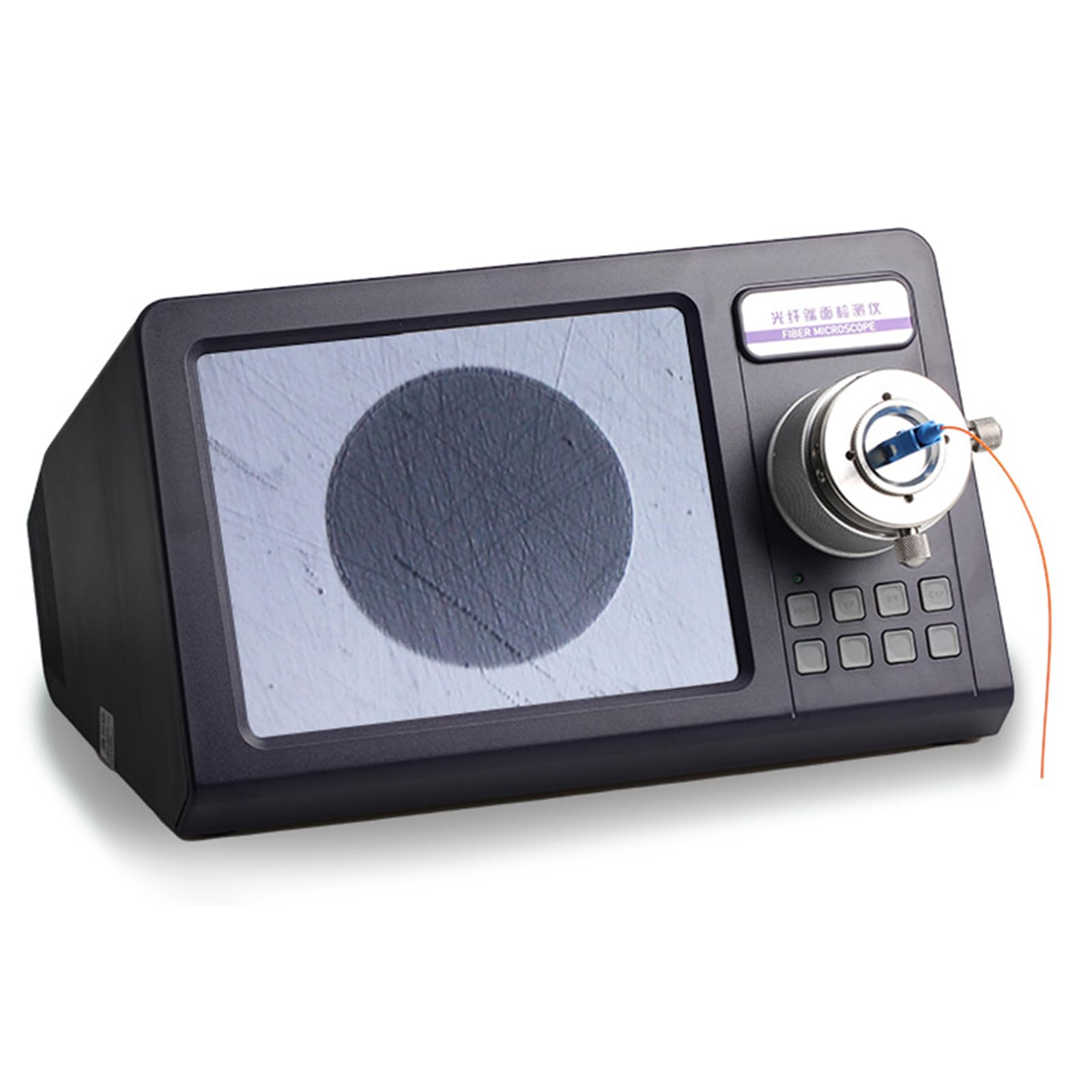 XNXYSMKJ Optical Fiber Microscope,400x LED Fiber Optic Microscope Inspection Tool,Measurement Range 2.5,High-definition Image Sensor,for Fiber Endface