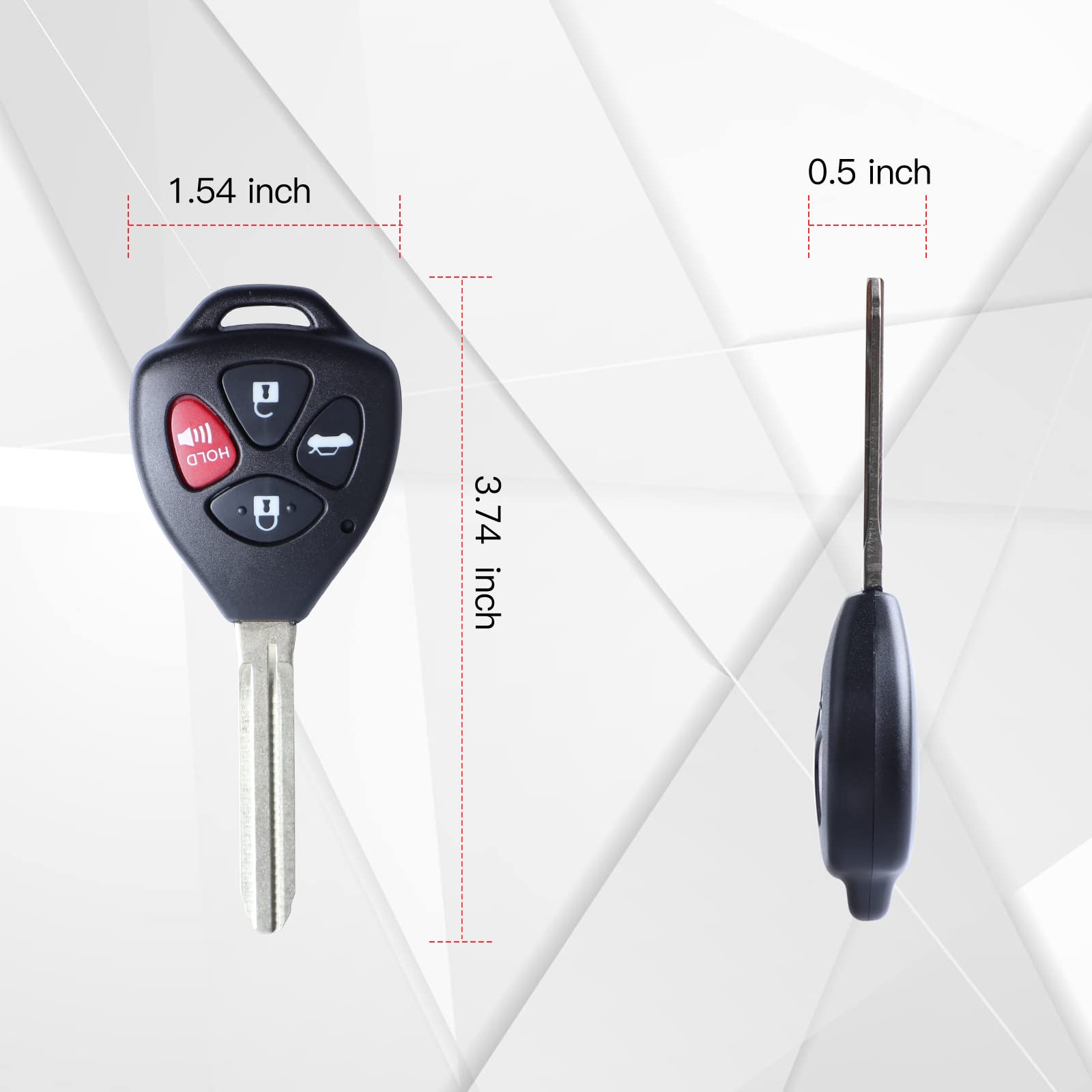 Llavero Remoto De Entrada Sin Llave, Compatible Con Toyota Camry 2007