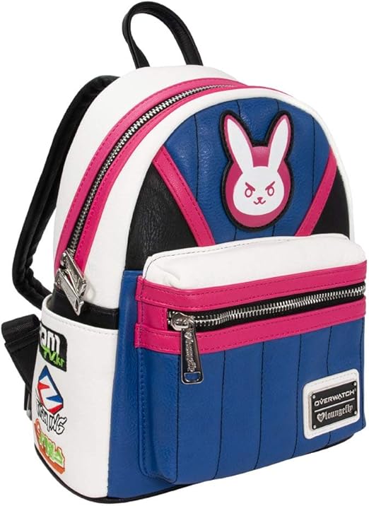 Loungefly X Overwatch D Va Mini Backpack Blue Amazon De Fashion