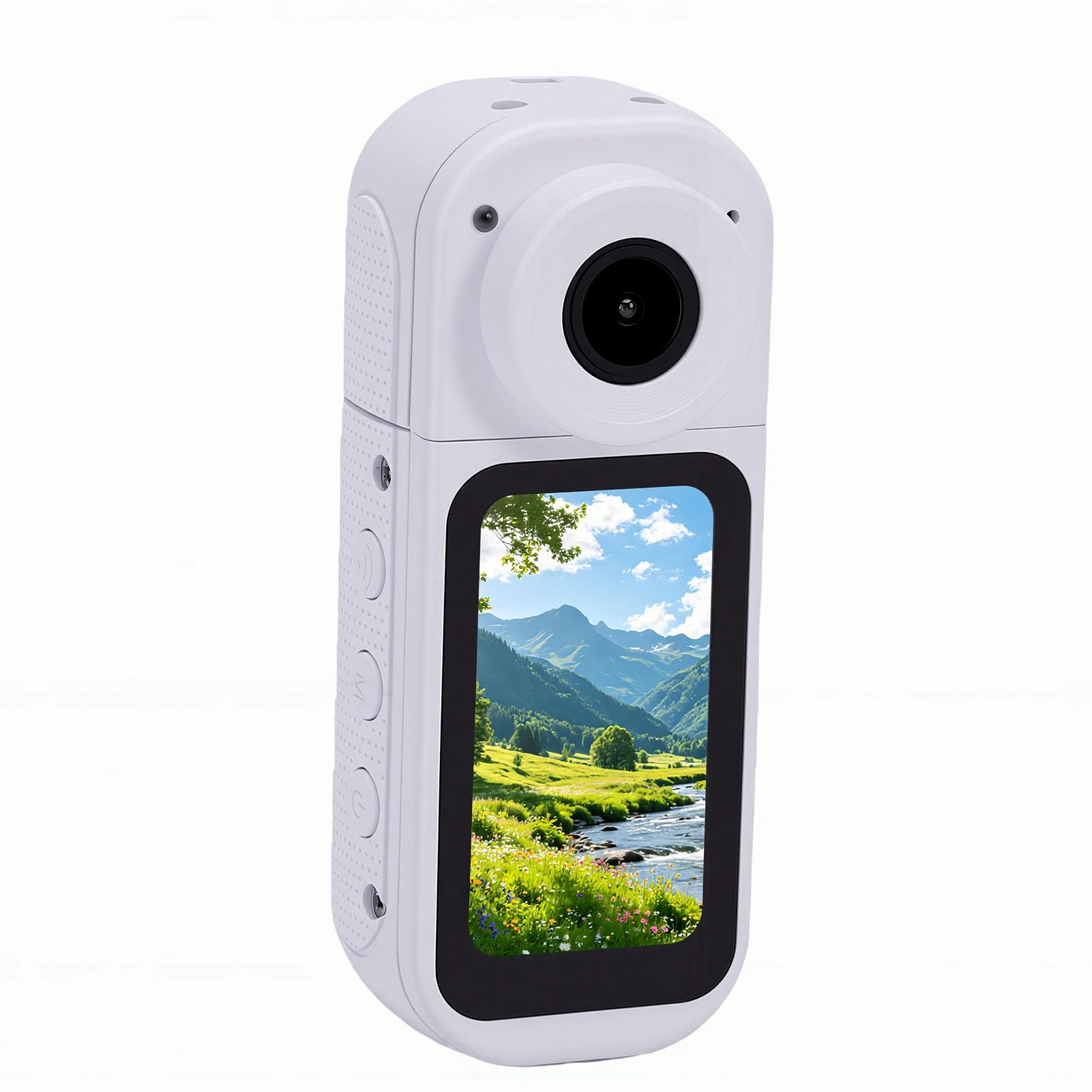 EMUKOEP Action Camera 2.7K con modalità Notturna e Obiettivo Ruotabile a