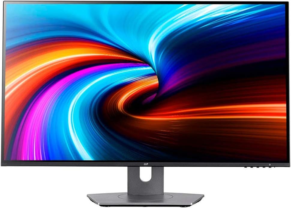 Monoprice 27in CrystalPro Monitor - 2560x1440p (WQHD) 60Hz,HDR,IPS - Ideal for Home, Office, Business, Student Use