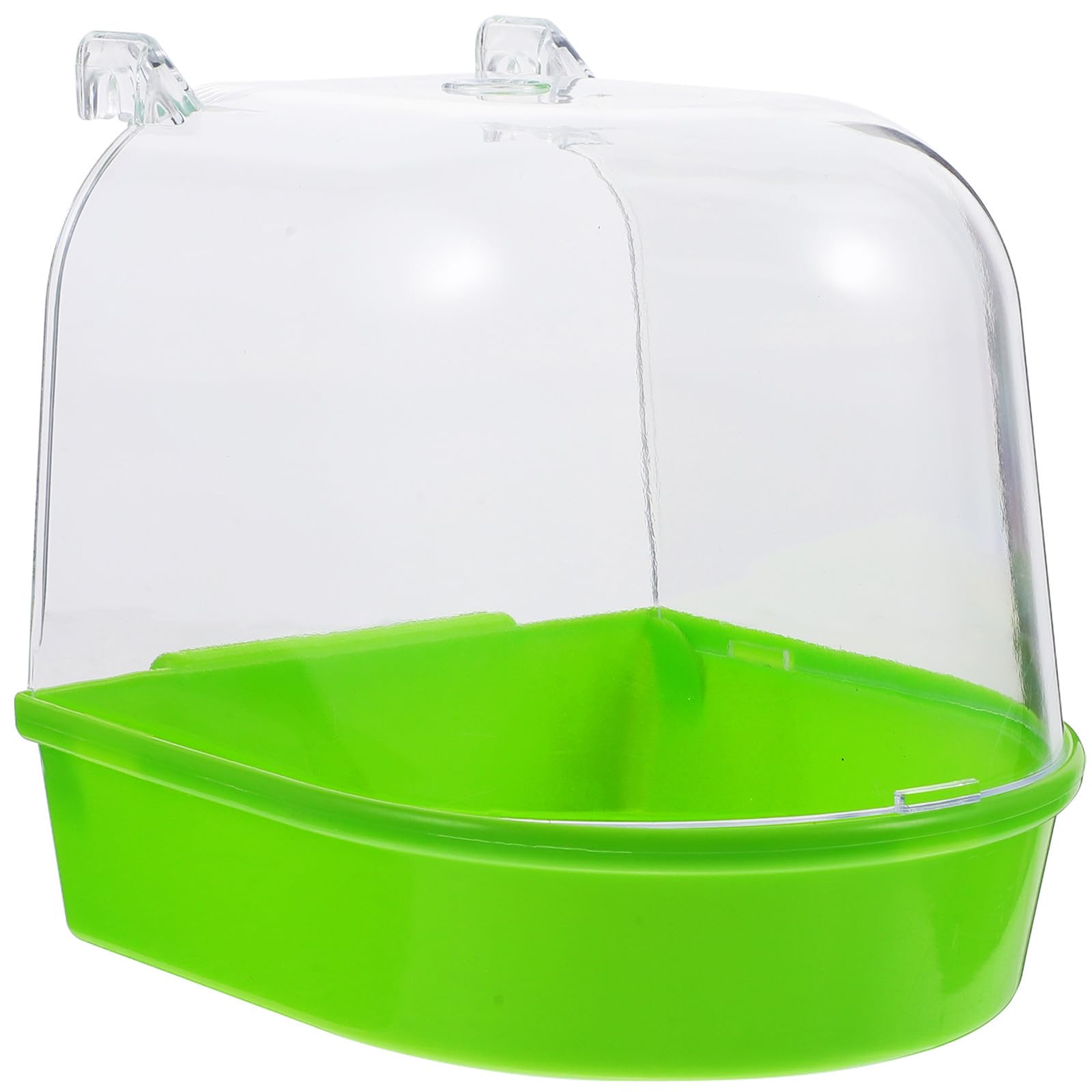 DOITOOL 3pezzi Bagnetto per Uccelli Coperto Vasca per Pappagalli e Canarini Verde Accessorio per Uccelli Facile da Installare