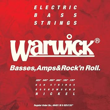 Warwick 46401 M 6 025/135 Red Label Base 6 String Set