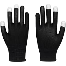 All Size Touch Display Gloves with Fingertips Breathable Nylon for Mobile Gaming and Outdoor Use 2x Touch Display Phone Gloves