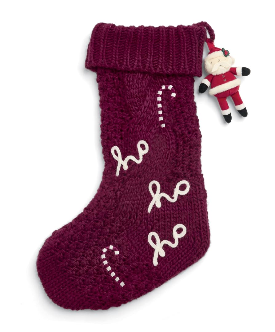 Mamas & Papas My First Christmas 2025 Large Stocking Ho ho ho, Red