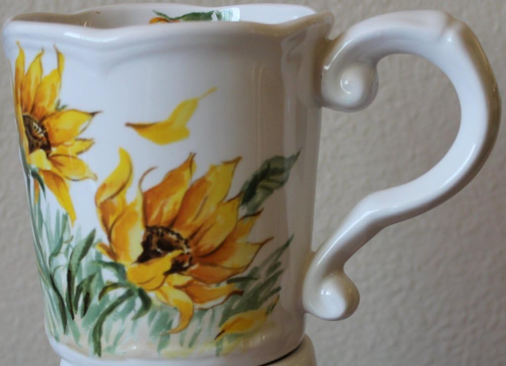Maxcera Sunflower Coffee Mugs Set of 4 Coffee Cups & Mugs