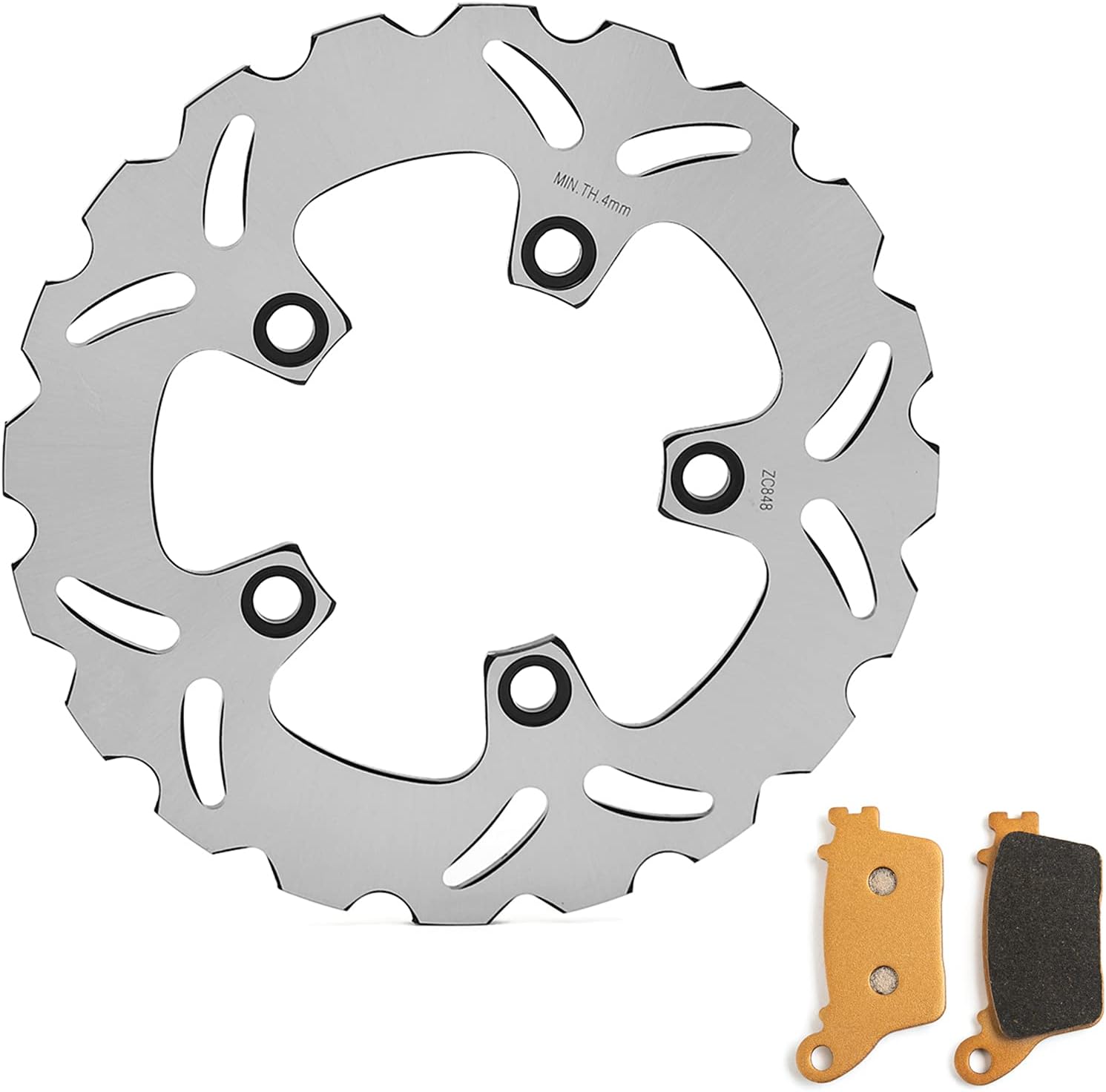 Rear Brake Disc Rotor Pads Kit for Suzuki GSXR 600 750 2006-2010 GSX-R 1000 2007 2008