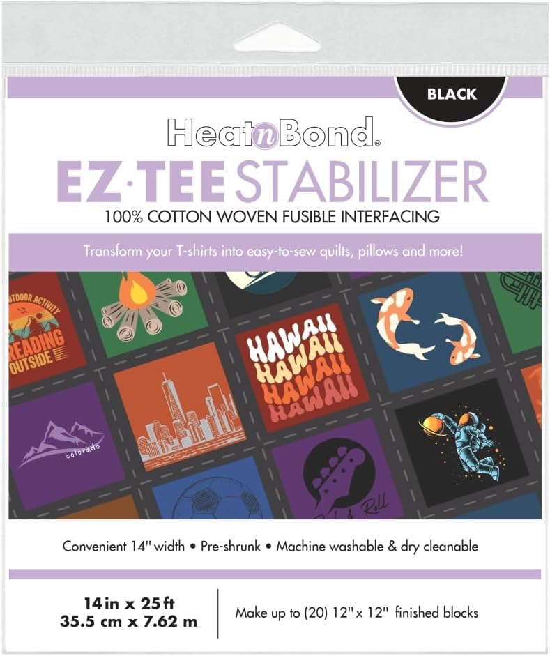 Heatnbond EZ TEE Cotton Woven Ironon Fusible TShirt Quilt