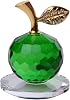 Crystal Apple Figurine Sediment Home Decor Goods Gift Green 5cm 5× 7.5cm