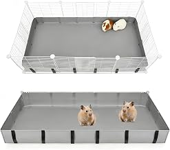 Guinea Pig Cage Insert Waterproof with , Oxford Fabric Pipipads, Waterproof Pet Playpen Mat, Reusable Hamster Mat, Suitable for Guinea Pigs, Hamsters and Rabbits