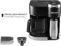 Vista 10 de Keurig K-Duo - Cafetera de cápsulas y jarra K-Cup de una sola porción, con múltiples tamaños de preparación, depósito extraíble de 60 onzas, jarra