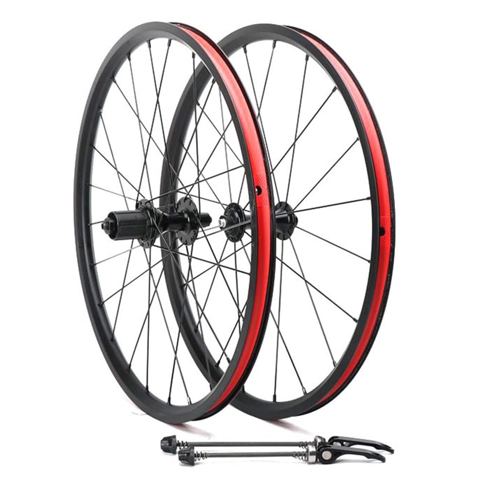 Juego de Ruedas de Bici Plegables 451 BMX 100/130mm QR Freno de V 7-10S