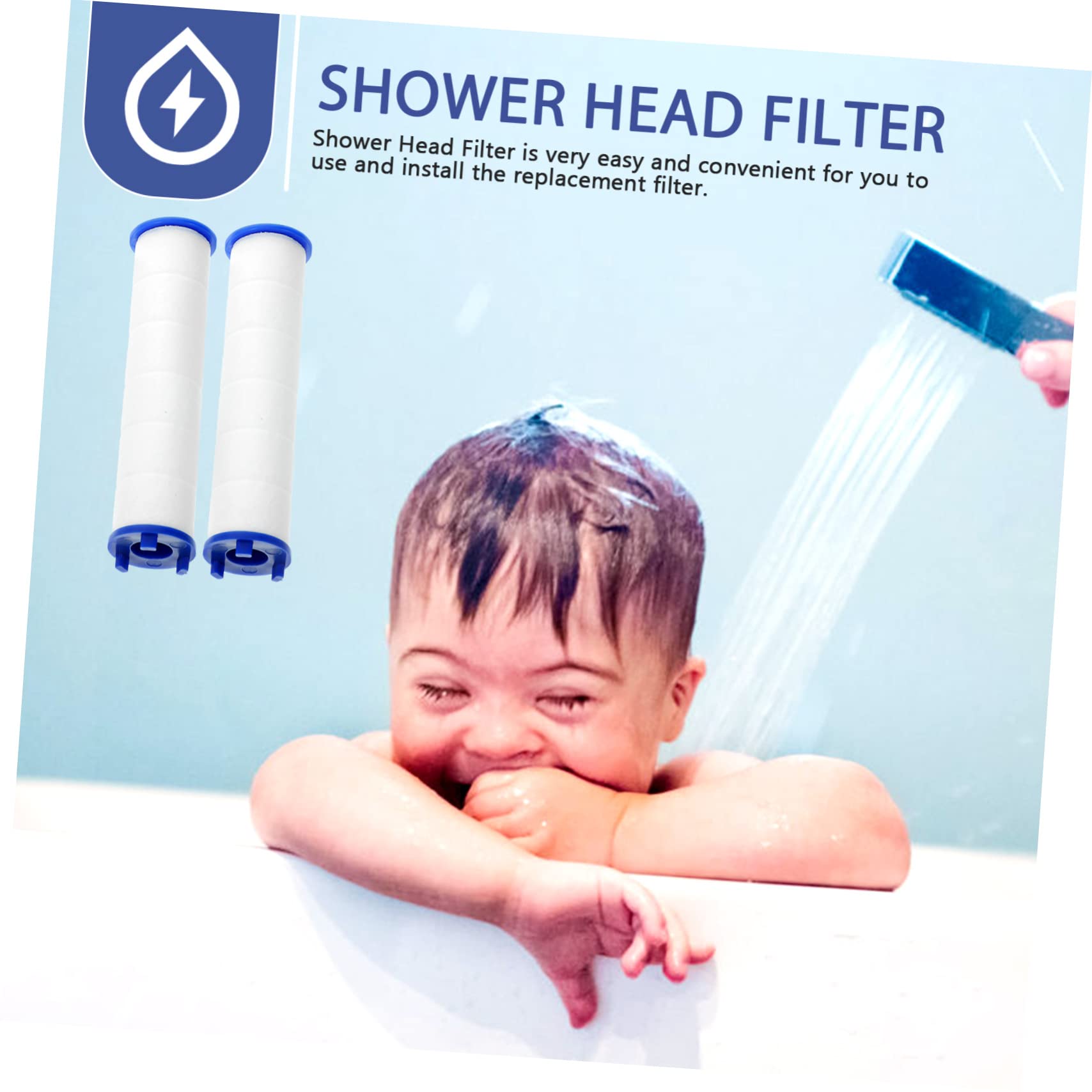 Cabilock Filtro De Repuesto para Ducha De Filtro De Algodón PP Engrosado Filtración Efectiva De Impurezas para Baño Herramienta De Filtración para Agua Limpia 10 Piezas X 4
