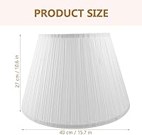 Vista 7 de LIFKOME Pantalla de lámpara de tela Pantalla de lámpara grande para sala de estar Ablandar las luces Fácil Instalar