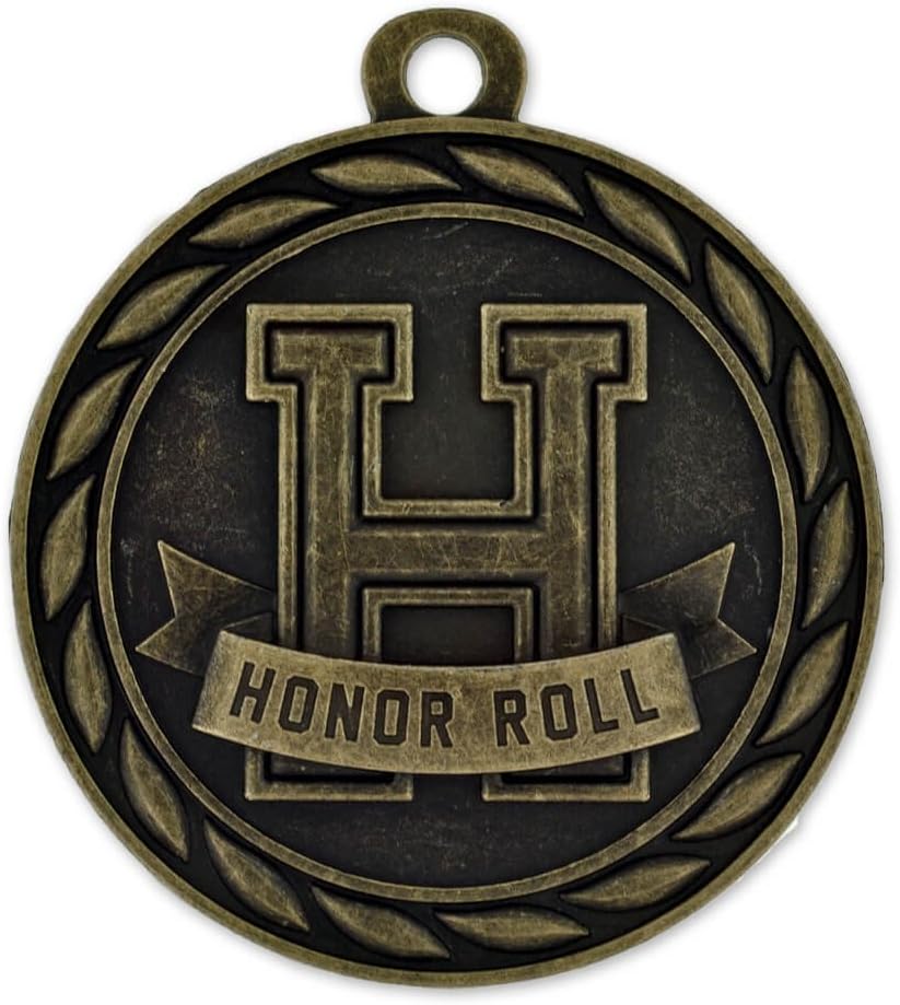 Gold Color Plated Single and Bulk School Award Medals