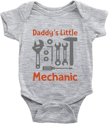 Vista 4 de Daddy's Little Mechanic - Mameluco orgánico para bebé niño y niña
