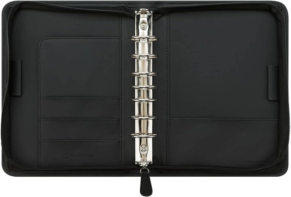 FranklinCovey - Oakley Ring-Bound Binder for FranklinCovey Planners | Nylon with Zipper Closure (Classic, Black)