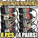 UTP balun hd Ventech cat5 to bnc Video baluns transceiver Passive with Power Connector Compatible with All CCTV Technologies(Analog AHD TVI CVI ntsc pal) 4 Pairs rj45 75 OHN connectors