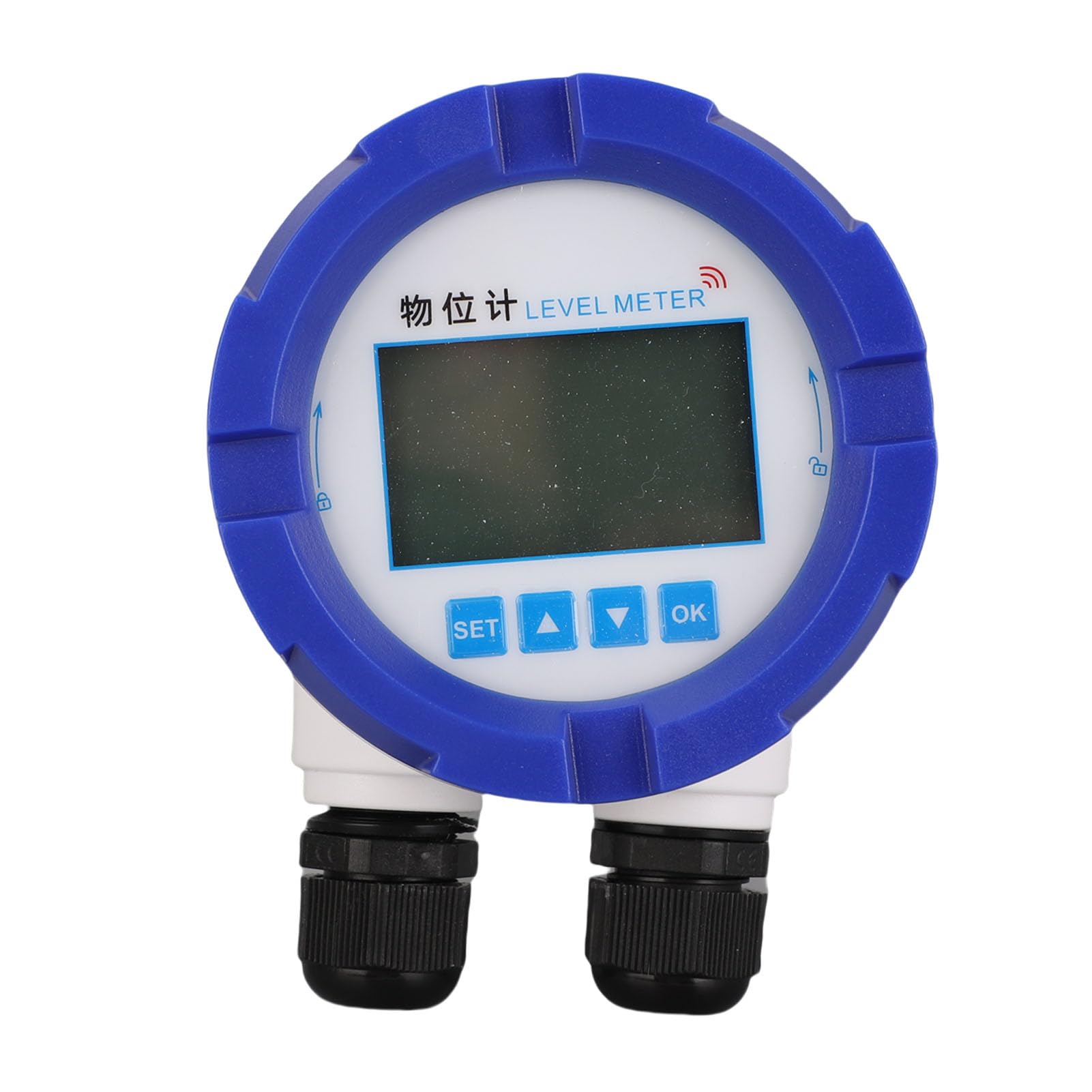 Hyuduo Medidor Ultrasónico de Profundidad de Líquido con Sensor de Nivel de Agua, Salida de 4-20 MA, Comunicación 485 IP67 con Pantalla LED y Filtrado Digital para Procesamiento de Agua